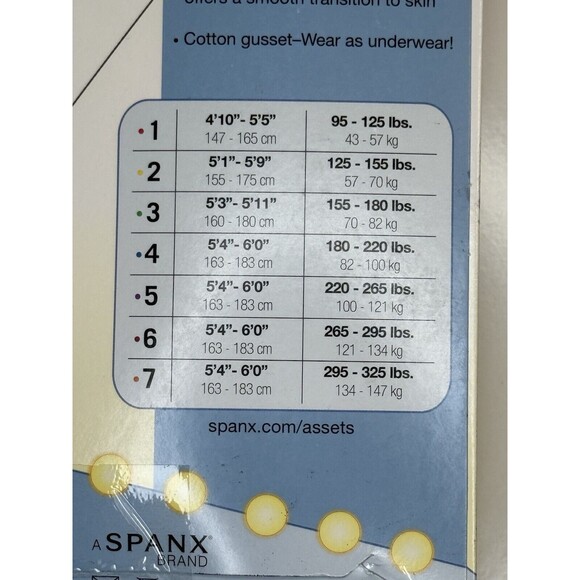 NEW SPANX HIGH WAIST MID-THIGH SHAPER COLOR NUDE SIZE 5 TIGHTS HOSE CAREER NIP - Picture 4 of 6